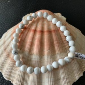 bracelet simple howlite 6 mm